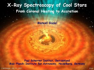 XRay Spectroscopy of Cool Stars From Coronal Heating