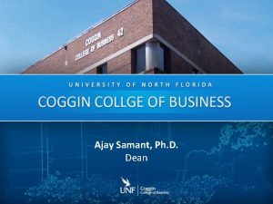 Ajay Samant Ph D Dean Accredited by AACSB