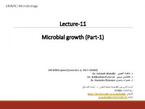 Content o Bacterial Cell Division o Cell Growth