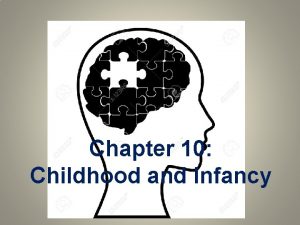 Chapter 10 Childhood and Infancy What Would You