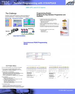 Parallel Programming with X 10APGAS IBM UPC and