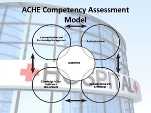 ACHE Competency Assessment Model Communication and Relationship Management
