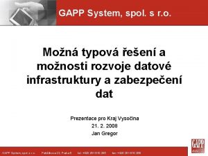 GAPP System spol s r o Mon typov