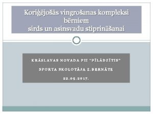 Korijos vingroanas kompleksi brniem sirds un asinsvadu stiprinanai