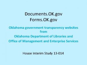 Documents OK gov Forms OK gov Oklahoma government