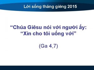 Li sng thng ging 2015 Cha Gisu ni
