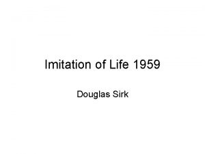 Imitation of Life 1959 Douglas Sirk Hans Detlef