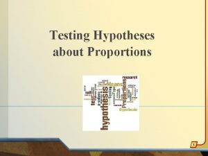 Testing Hypotheses about Proportions 1 Example Cellphone companies