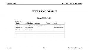 January 2018 doc IEEE 802 11 180096 r