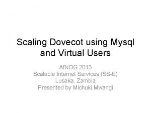Scaling Dovecot using Mysql and Virtual Users Af