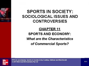 SPORTS IN SOCIETY SOCIOLOGICAL ISSUES AND CONTROVERSIES CHAPTER