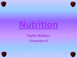 Nutrition Taylor Walters Computers 8 Carbohydrates bodys quickest