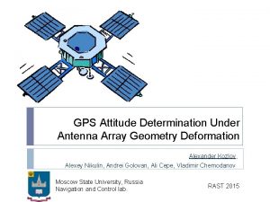 GPS Attitude Determination Under Antenna Array Geometry Deformation