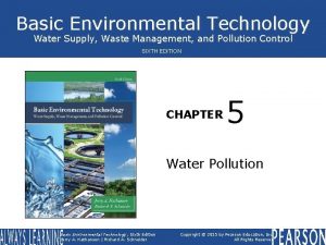 Basic Environmental Technology Water Supply Waste Management and