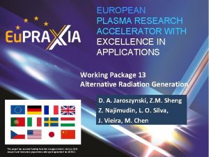 EUROPEAN PLASMA RESEARCH ACCELERATOR WITH EXCELLENCE IN APPLICATIONS