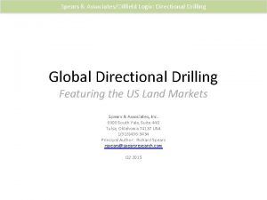 Spears AssociatesOilfield Logix Directional Drilling Global Directional Drilling