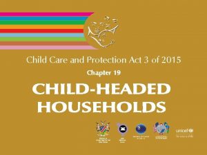 Child Care and Protection Act 3 of 2015