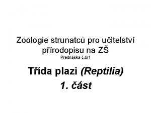 Zoologie strunatc pro uitelstv prodopisu na Z Pednka