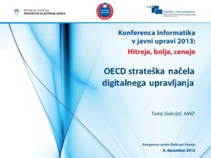 OECD strateka naela digitalnega upravljanja Tadej Gabrijel MNZ