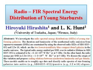 Radio FIR Spectral Energy Distribution of Young Starbursts