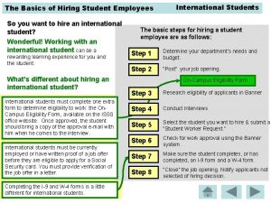 The Basics of Hiring Student Employees So you