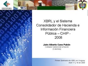 XBRL y el Sistema Consolidador de Hacienda e