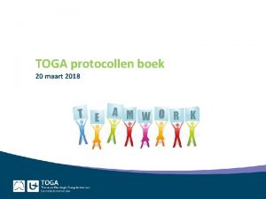 TOGA protocollen boek 20 maart 2018 MOC multidisciplinair