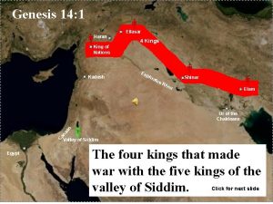 Genesis 14 1 Haran Ellasar 4 Kings King