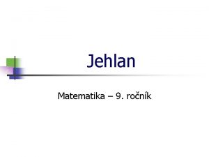 Jehlan Matematika 9 ronk Jehlan Jehlan V hlavn