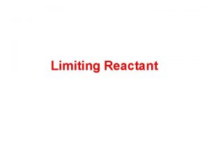 Limiting reactants practice worksheet