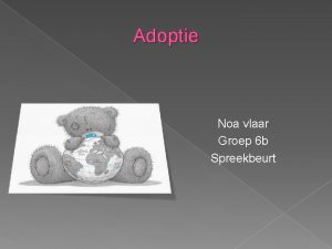 Spreekbeurt adoptie