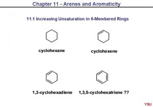 Chapter 11 Arenes and Aromaticity 11 1 Increasing