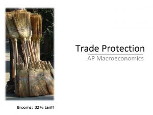 Trade Protection AP Macroeconomics Brooms 32 tariff Lower