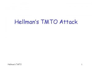 Hellmans TMTO Attack Hellmans TMTO 1 Popcnt Before