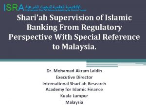 ISRA International Shariah Research Academy for Islamic Finance