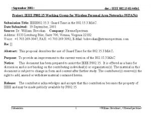 September 2001 doc IEEE 802 15 01440 r