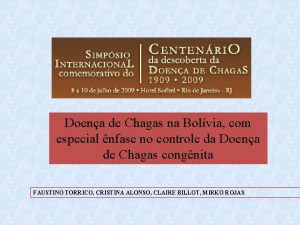 Doena de Chagas na Bolvia com especial nfase