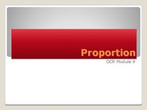 Proportion OCR Module 9 Direct Proportion involving Squares