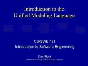 Introduction to the Unified Modeling Language Classifier Generalizable