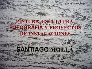 PINTURA ESCULTURA FOTOGRAFA Y PROYECTOS DE INSTALACIONES SANTIAGO