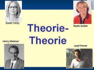 Susan Carey Henry Wellman Theorie Beate Sodian Josef