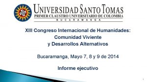 XIII Congreso Internacional de Humanidades Comunidad Viviente y