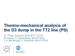 Thermomechanical analysis of the D 3 dump in