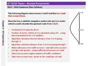ICT IGCSE Theory Revision Presentation 2015 2016 Questions