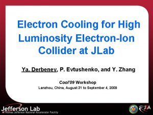 Electron Cooling for High Luminosity ElectronIon Collider at