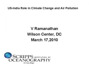 USIndia Role in Climate Change and Air Pollution