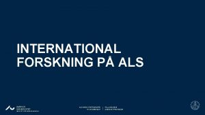 INTERNATIONAL FORSKNING P ALS AARHUS UNIVERSITET INSTITUT FOR