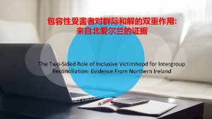 The TwoSided Role of Inclusive Victimhood for Intergroup