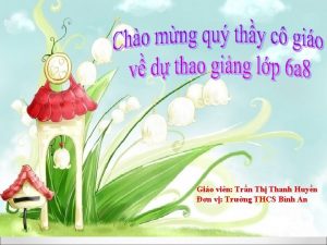 Gio vin Trn Th Thanh Huyn n v