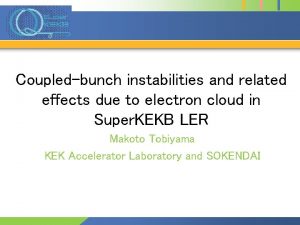 Coupledbunch instabilities and related effects due to electron